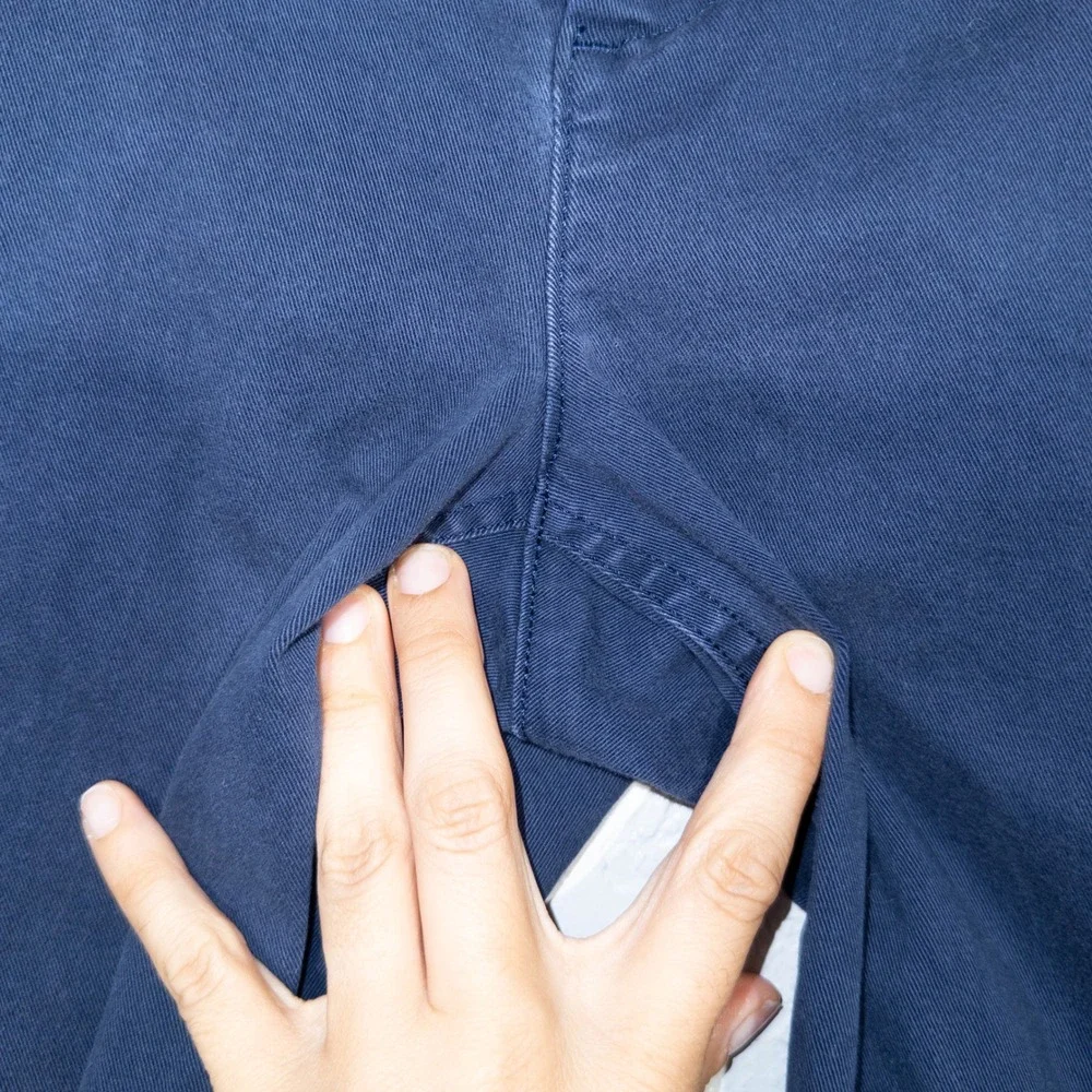 J. Crew Navy Blue High-Rise Girlfriend Chino Pants Size‎ 4